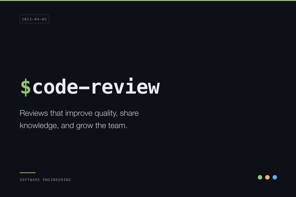 Code Review Culture: Beyond Finding Bugs