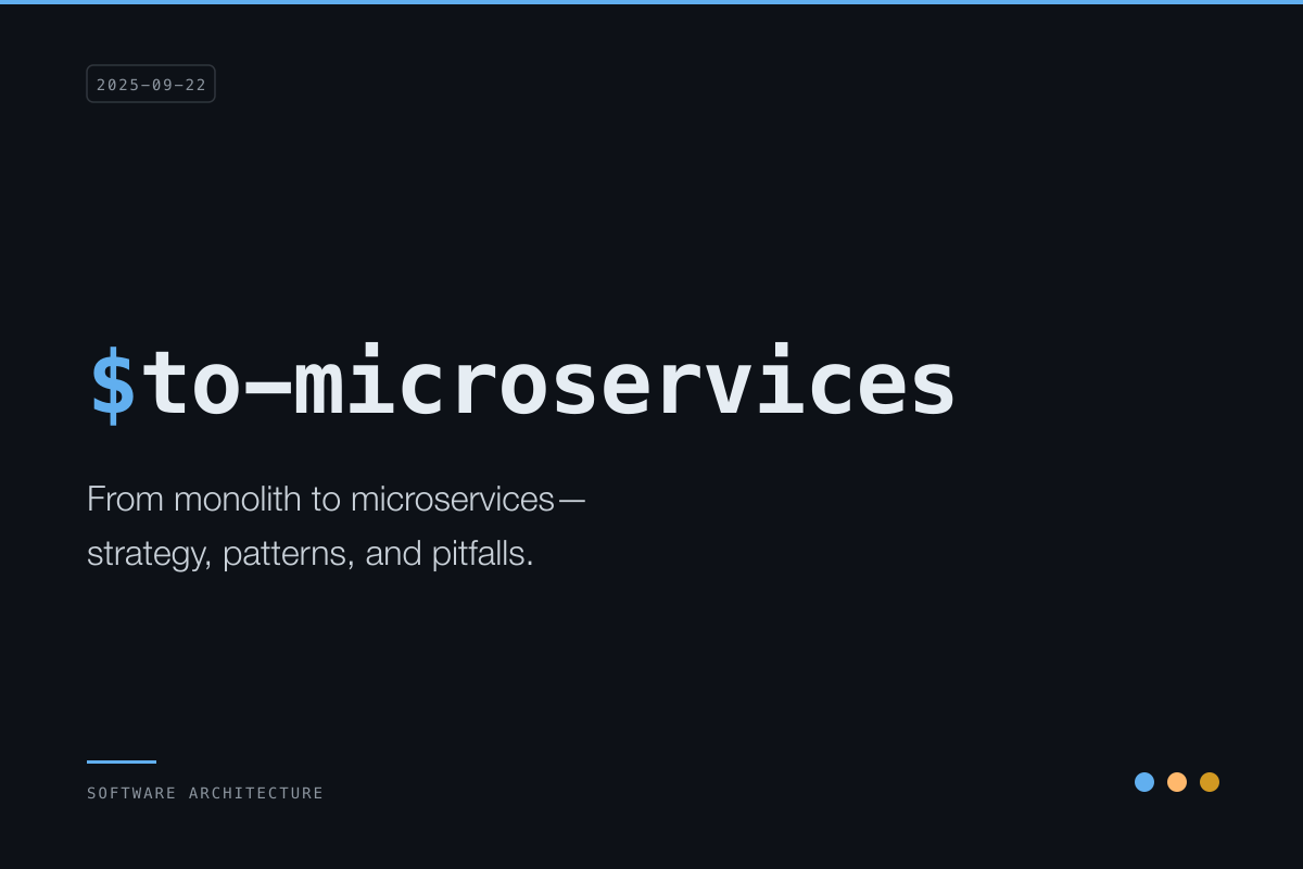 Migrating to Microservices: A Strategic Engineering Approach